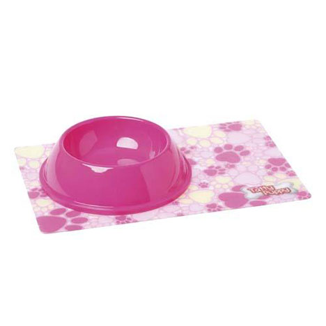 Tatty Puppy Me to You Bear Pink Mat and Bowl Set £4.99